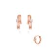 STONEHENGE Silver One-Touch Cubic Earrings Sc24B28E