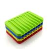 Home Improvement Bathroom Hardware Anti - Skidding Flexible Silicone Tray Soapbox Soap Dishes Plate Holder