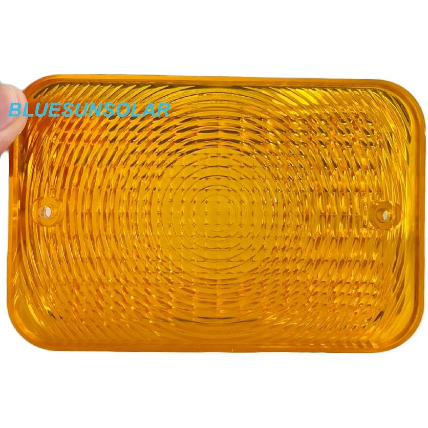BLUESUNSOLAR 2X Amber Lens LVU18745 Tail Light Lens Replacement for John Deere Tractor 1023E 1025R 1026R 2025R 2027R 2032R 2038R 2305 2320 2520 2720