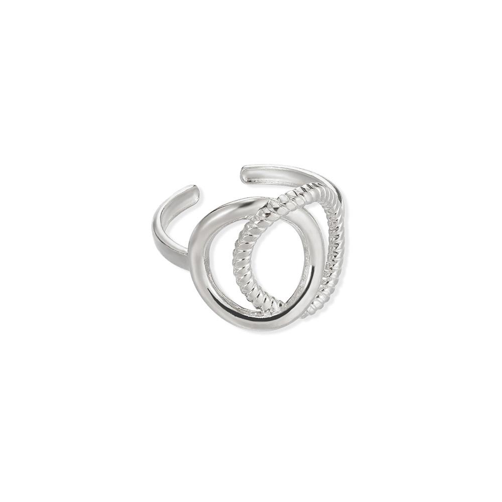 Round Hollow Rings For Women Gold Color Stainless Steel Hoop Open Rings Fashion personality Waterproof Metal Jewelry Accessories