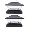 2er-Pack Solar-Pfostenleuchte LED Warmweißes und Weißes Licht Wetterfest Solarbetrieben Terrassen-Zaunpfahlleuchte für Terrasse Veranda