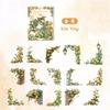 30pcs/pack Flowers Corner Stickers PET Sticker Package DIY Diary Decoration Sticker Album Scrapbooking Junk Journal