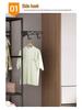 Multifunctional Metal Coat Rack - Bold Floor-Standing Design for Bedroom Use