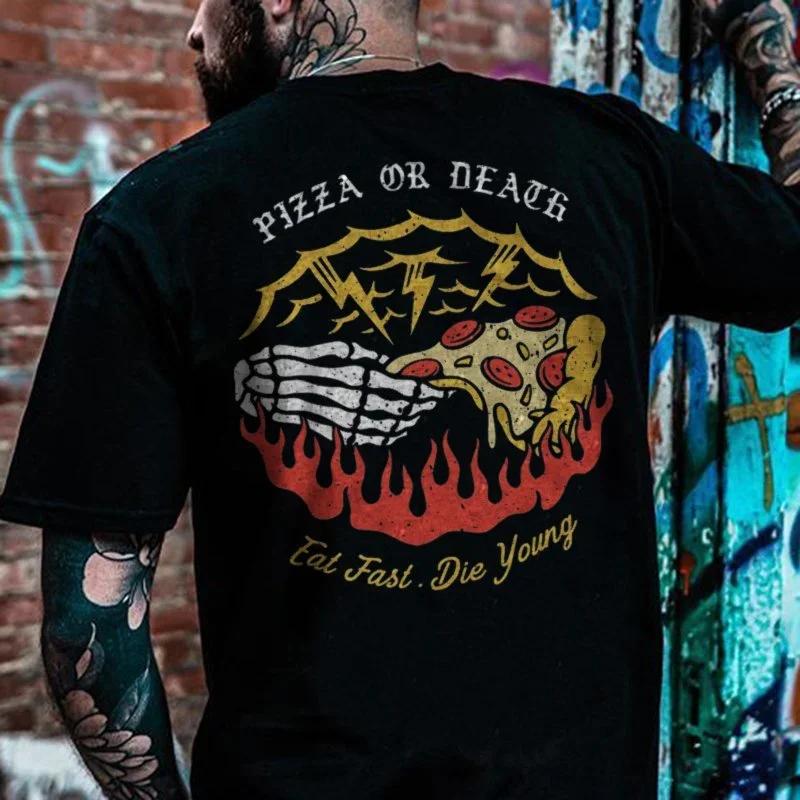 Harajuku Gothic Skulls Tshirts Men Loose Short-sleev Tops Oversized Hip-hop Punk Tee Male XS-4XL Tees Summer Ropa Hombre Tee