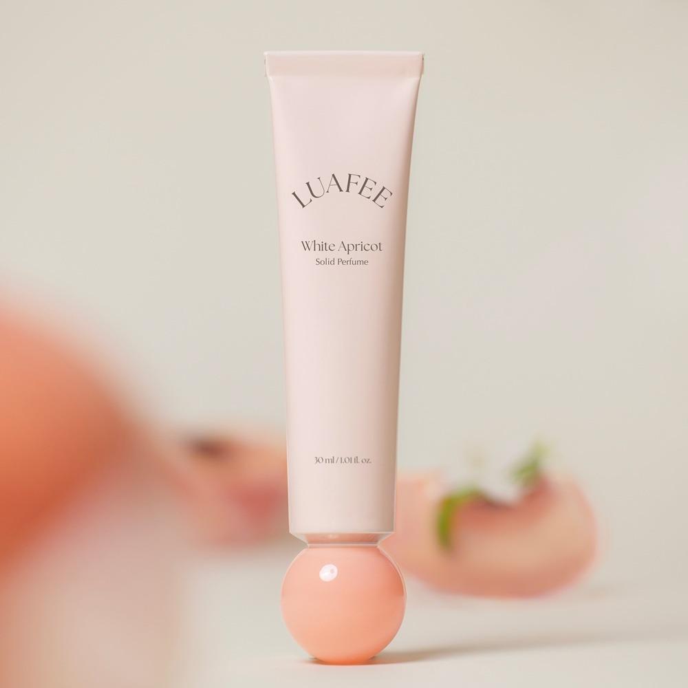 LUAFEE White Apricot Solid Perfume Portable Moisturizing Fragrance Balm 30ml