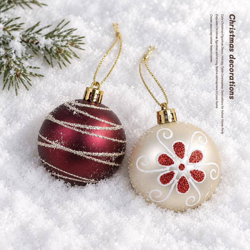Christmas Balls Ornaments Xmas Tree Decorations Home Indoor Holiday Party Decor Navidad New Year Gift Supplies