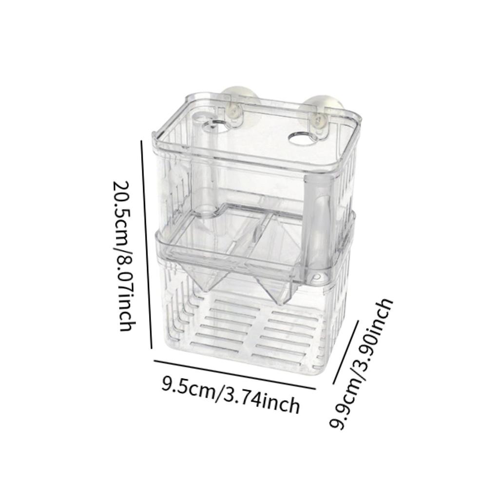Aquarium Hatchery Breeder Box Transparent Acrylic Divider for Baby Fish Growth and Fish Tank Accessories