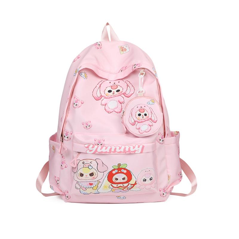 

Children S Backpack Cartoon Anime Cute Printed Boys And Girls Backpack Large Capacity Elementary School Bag розовый