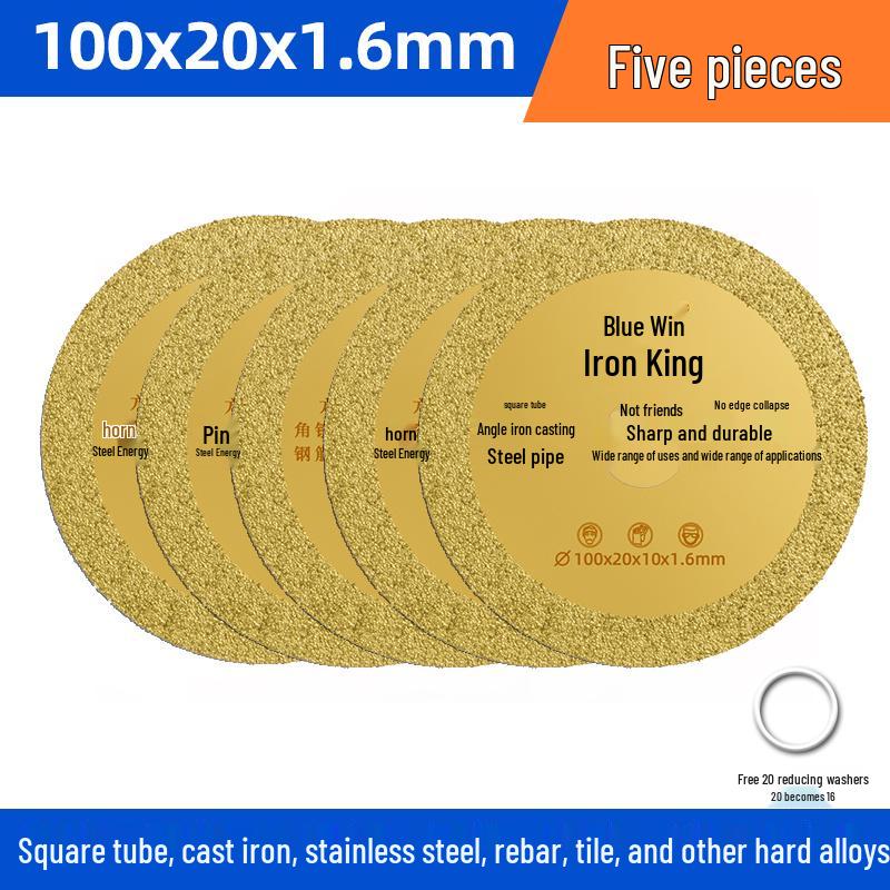 Stainless Steel Angle Grinder Disc: Iron Cutter, Metal Saw, Diamond Grinding Wheel, Tile Grooving
