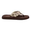 Womens/Ladies Adios Leopard Print Flip Flops