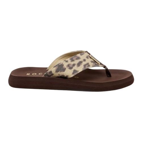 ROCKET DOG Womens/Ladies Adios Leopard Print Flip Flops
