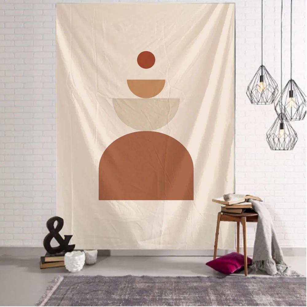 Abstract Character Plant Flower Tapestry Office Living Room Tapestry Home Wall Decoration Tapestry