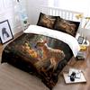 Deer And Floral Forest Decor Soft Comfortable Duvet Cover Bedding Set Included 1*Duvet Cover & 2*Pillowcases, Gift