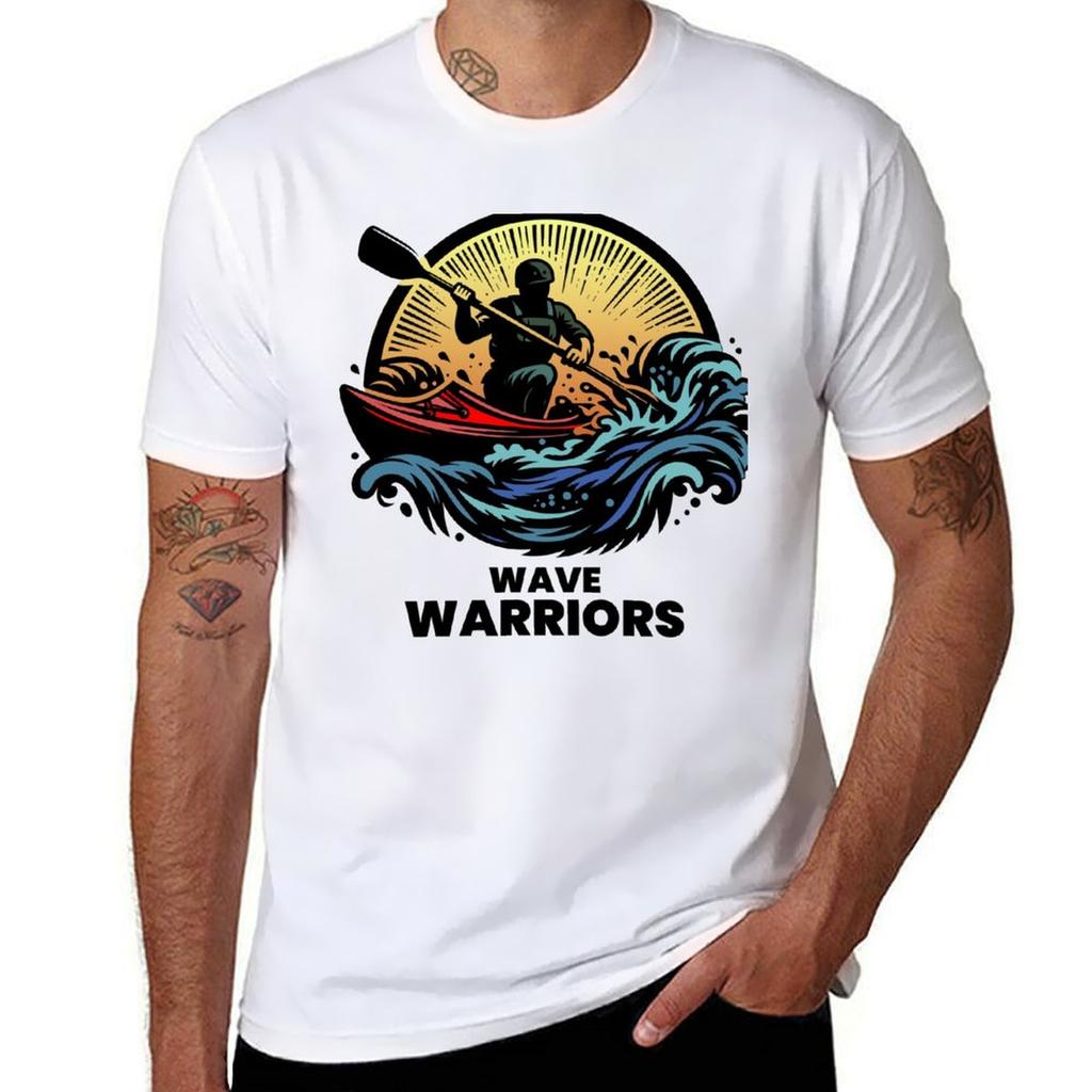 Wave Warrionrs Tshirt Urban Style Casual Short Sleeve Top Tshirt