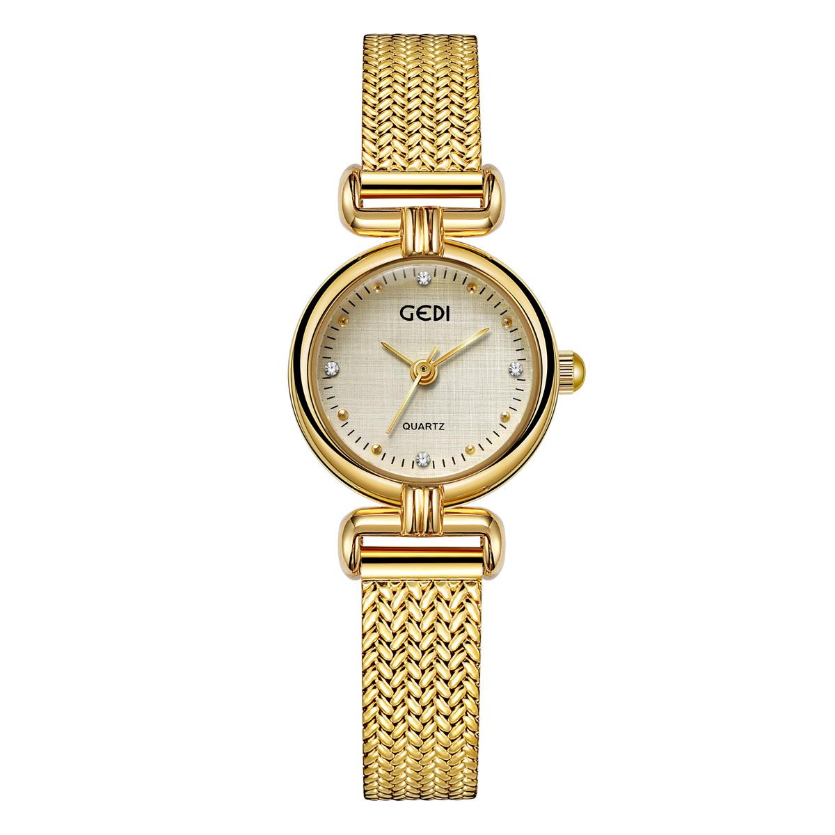 

Niche High-End Women S Watch Retro High-Value Wheat Ear Mesh With Watch Waterproof Women S Quartz Watch