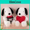 Peluche Snoopy Cœur d'Amour Saint-Valentin Avec Grand Coussin Chien Pour Offrir