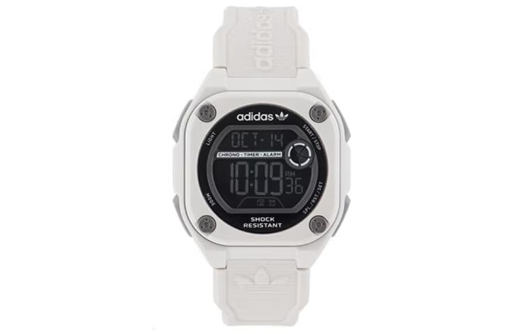 Adidas Originals STREET Наручные часы Кварцевый механизм Ремешок из смолы Черный циферблат Унисекс AOST230622I