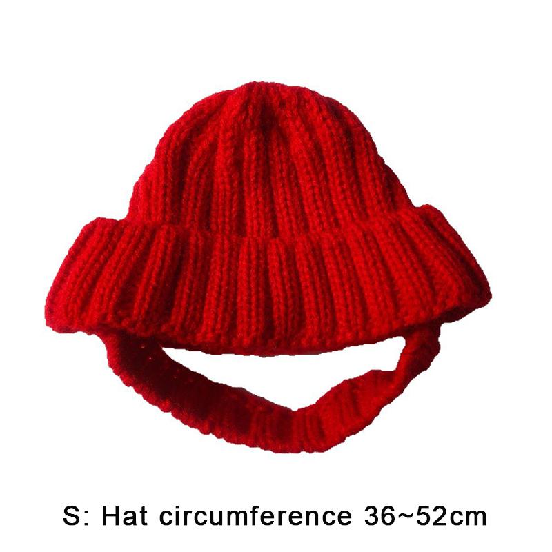 Maltese Dog Beanie Hat Cozy Soft Knit With Ear Flaps Keep Warm For Small Dogs Winter Indoor/Outdoor Use