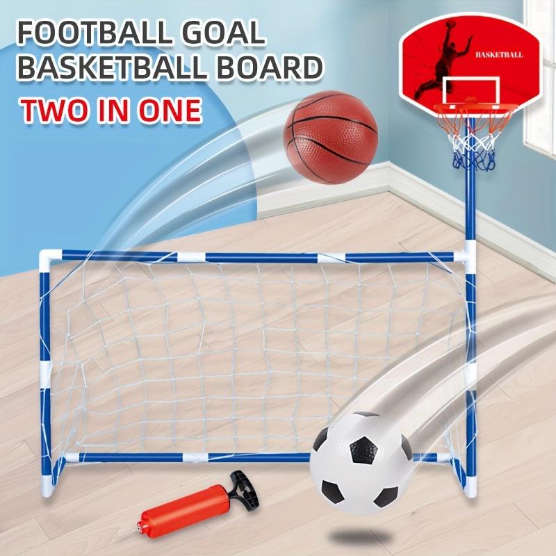 2-in-1 Soccer Goal & Basketball Hoop: Fun Parent-Child Interactive Sports Toys for Kids! Sensory Integration Training, Gift