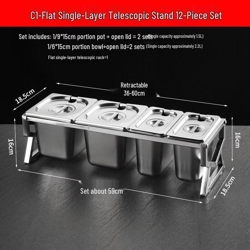 Commercial Food Portion Container Set