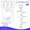 Adjustable Transparent Figure Stand Clip with Waist Support, Bendable Auxiliary Stand, Multiple Sizes