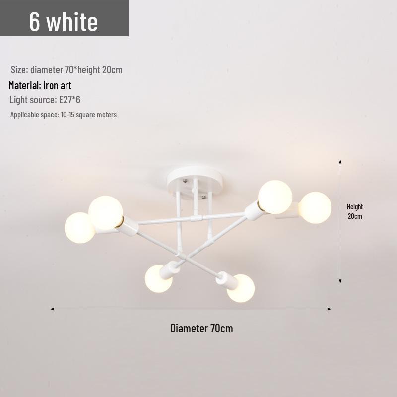 Modern Minimalist Nordic Branch Chandelier for Living Room, Dining Room, and Bedroom