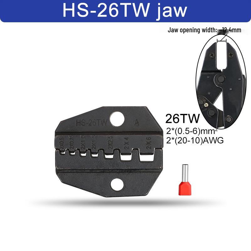HS High-Precision Ratchet Crimping Pliers for Pin, Bare, and Pre-insulated Terminals