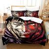 3D-Druck Anime Berserk Bettwäsche-Set Doppelbett Einzelbett King-Size Bettbezug Steppdecke Kissenbezug Jungen Mädchen Erwachsene Schlafzimmer Bettbezug-Sets