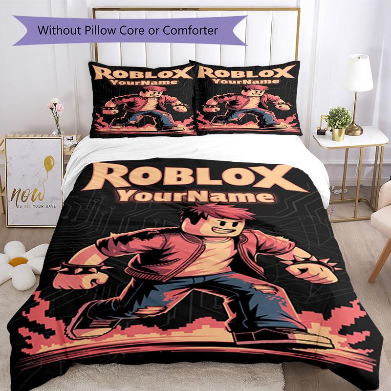 Roblox 216 Customize Your Name Bedding Set Breathable Duvet Cover with Pillowcases Home Decoration Birthday Gift