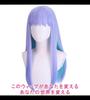 CaseEden Cosplay Light Purple Light Set of 2 Wig Nets Wig, Smooth, Long, Heat-Resistant, & Blue,