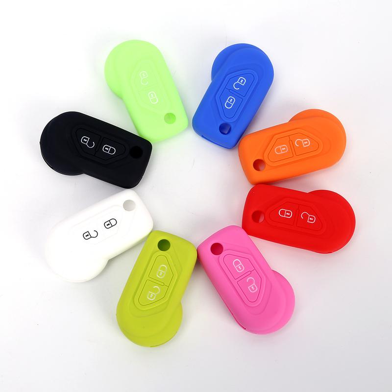 1 PC 2 Buttons Silicone Car Remote Flip Key Fob Shell Cover Case For Citroen DS3 Skin HU83 Blade Older Protector