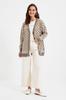 Women's Fashion New Hijab Cardigan Navy Blue Jacquard Button Detailed Knitwear Cardigan