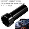 2-1/4" Main Shaft Sprocket Pulley Wrench Lock Nut Main Shaft Socket Tool for Harley