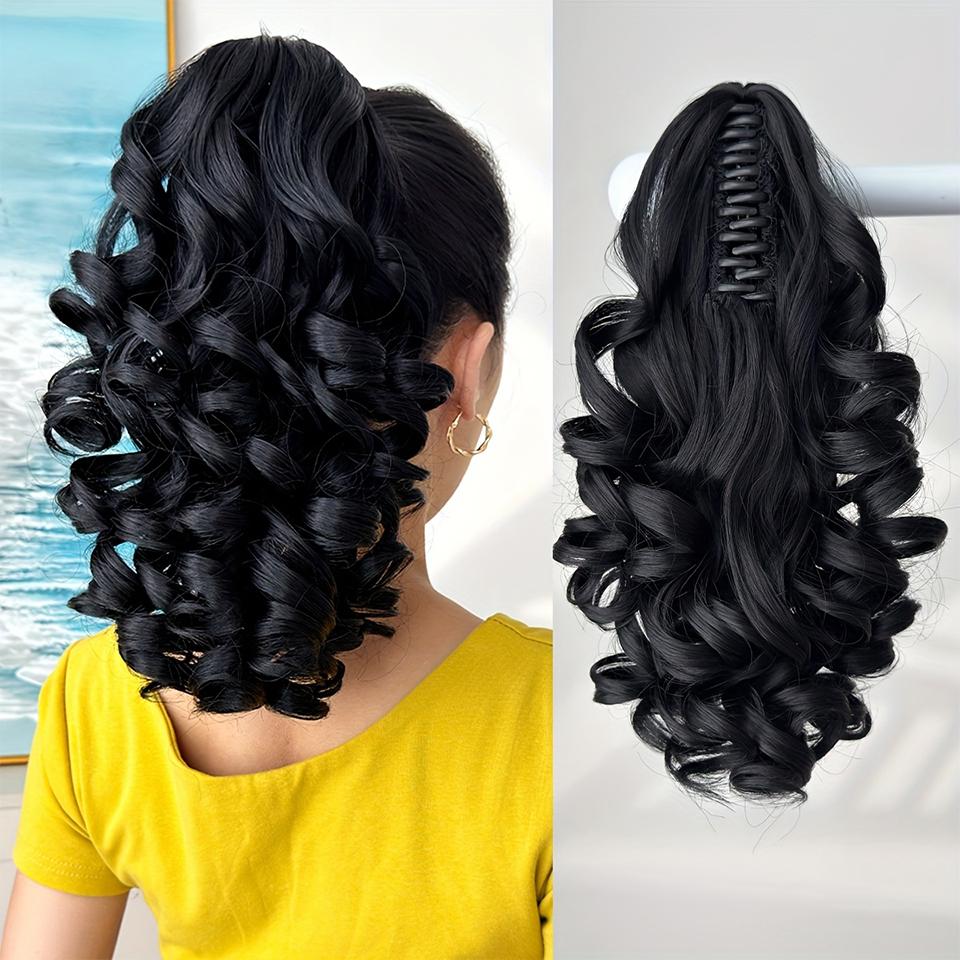 Women Heat Resistant Synthetic Clip In Ponytail Hair Extensions For Daily Wear And Parties