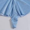 Ruffle V Waist Γυναικείο Σορτς Μονόχρωμο Χαμηλόμεση Φαρδύ Μίνι Σορτς Γυναικεία Ρούχα