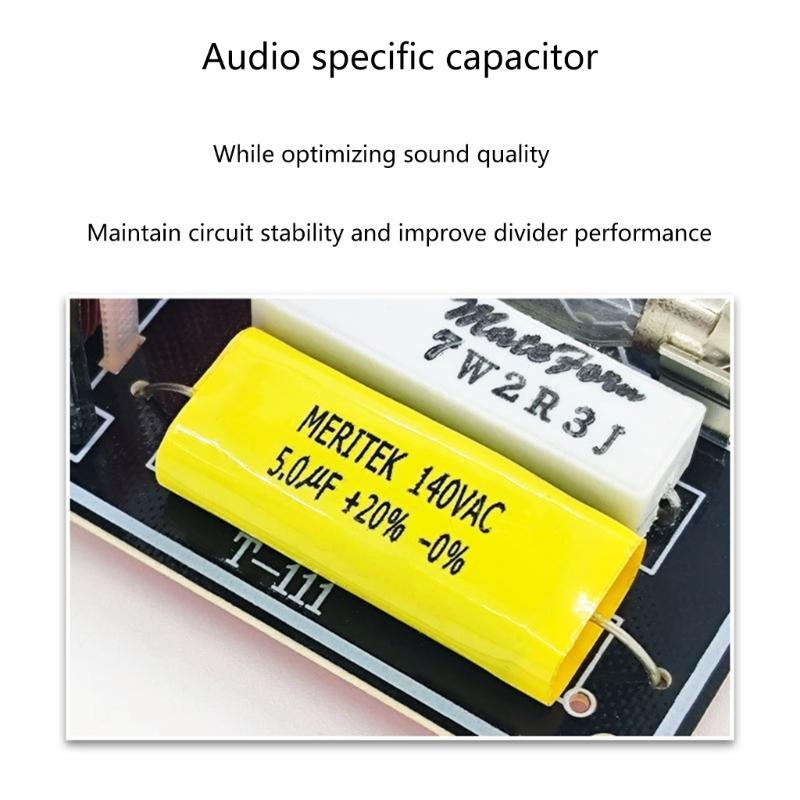 150W HiFi Treble Bass Frequency Divider Stage Video Sound Stereo Crossover Tweeter Filters Devices Outdoor Speaker DIY
