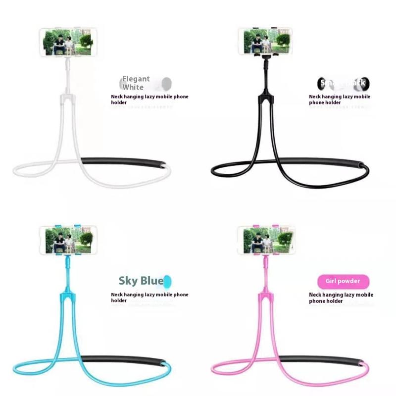Flexible Neck Lazy Mobile Phone Holder Necklace Tablet Holder Stand For Cellphone Tablets 360 Degree Phones Tablet Holder
