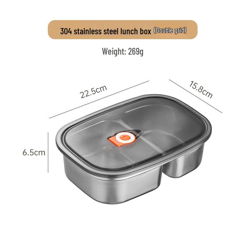 Qiwei 316 Stainless Steel Microwaveable Lunch Box