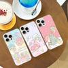 L-Little Twin Stars Phone Case For iPhone 11 12 13 14 15 16 17 Plus Pro Max Satin Laser Glossy Cover