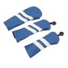 PU Leather Golf Headcover Navy Blue Driver Cover Club Head Cover  Golf Course Outdoor