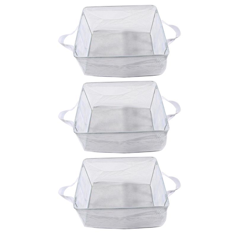 1/2/3/4pcs Closet Clothes Organizers Clothes Underwear Transparent Storage Box Stainless Steel Frame Wardrobe Storage Organizer