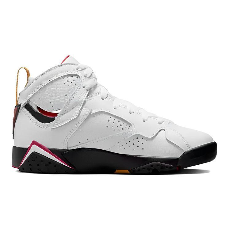 Air Jordan 7 Retro GS Cardinal 2022 Kids Sneakers White Black Cardinal-Red DQ6040-106