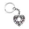 28mm Key Ring Couple Heart Love Minimalist Jewelry Components QY016