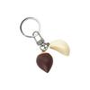 Realistic Chestnut Keychain Handmade Miniature Nut Charm Keyring With Authentic Details Stylish Cultural Gift Accessory
