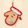 Christmas Hand Towel Cartoon Santa Claus Bell Deer Shape Absorbent Hand Cloth Christmas Kitchen Bathroom Handkerchief Towels