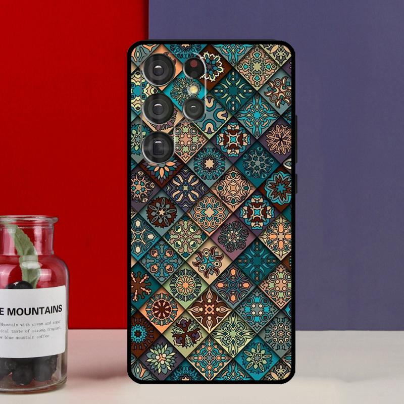 Mandala Funda Case For Samsung Galaxy S25 Ultra S9 S10 S20 S22 Plus S21 FE S23 S24 Ultra Phone Cover