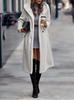 Women's Autumn & Winter Long Sleeve Plush Hooded Coat