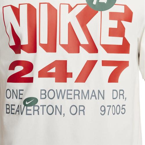 Nike Pánské volné měkké rychleschnoucí tričko na cvičení v bílé barvě
