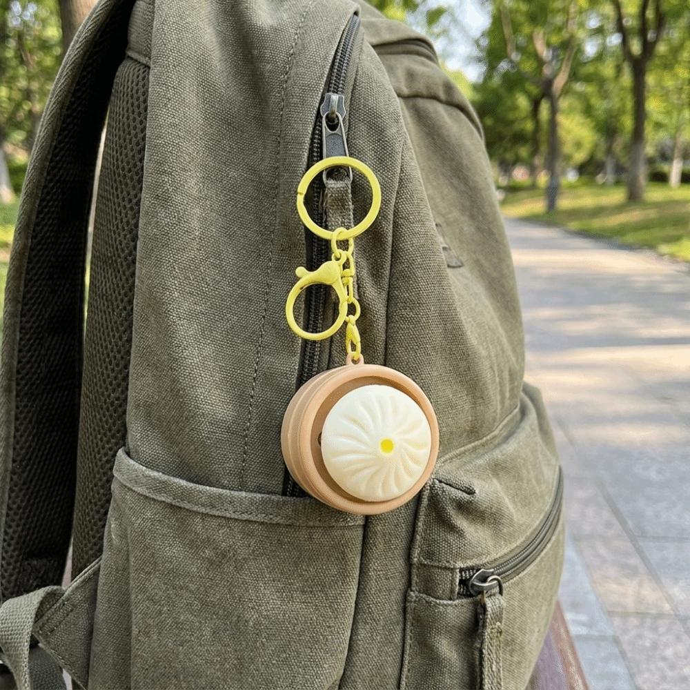 Light-up Press Keyboard Keychain Mini Sensory Clicker Toys Cute Button Clicker Keyring Kids Toy