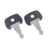 2Pcs 702 Black Keys Ignition Keys Forklift 28520490 Ignition Key Power Start Key Manual Electric Forklift Accessories